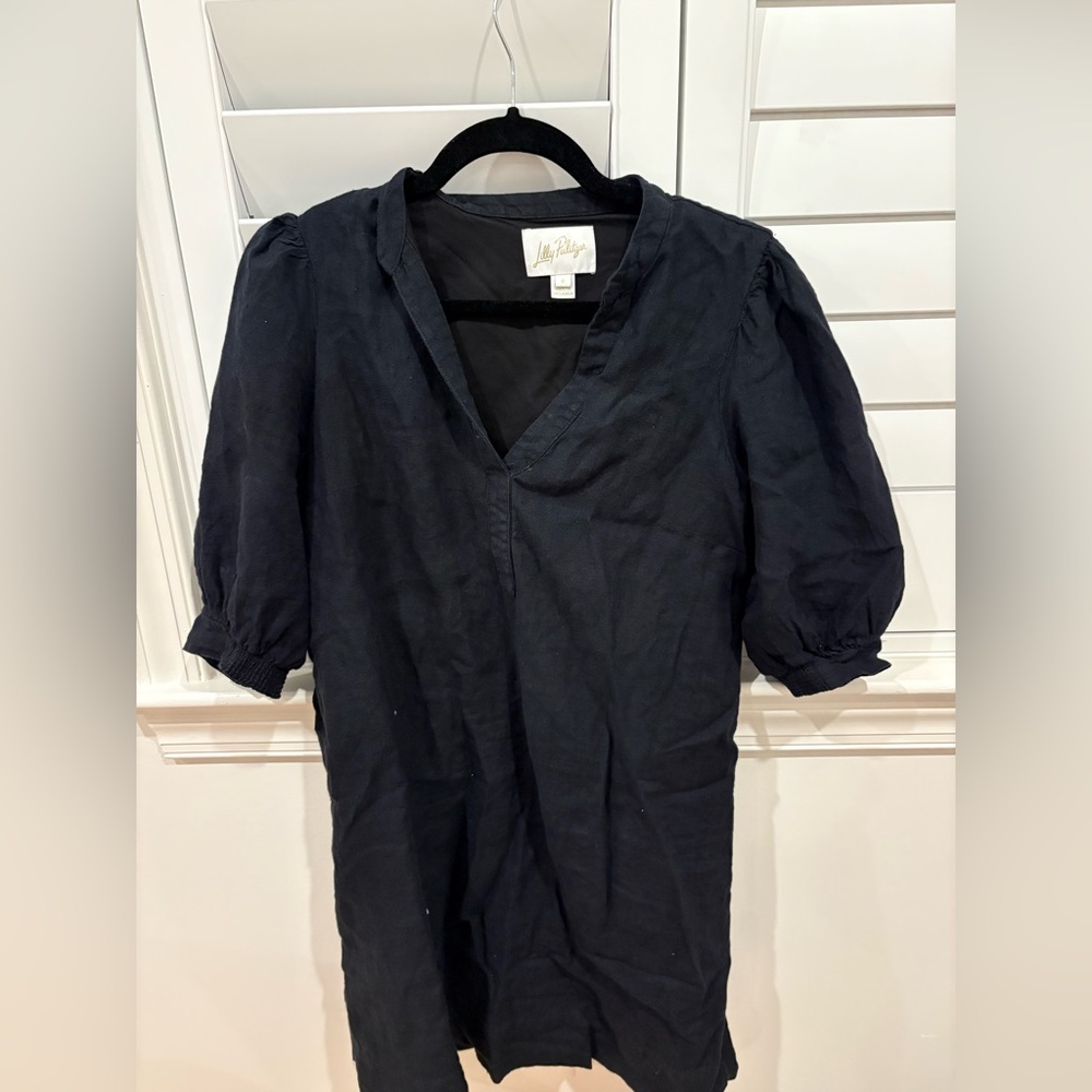 Lily Pulitzer - Black Puff Sleeve Dress